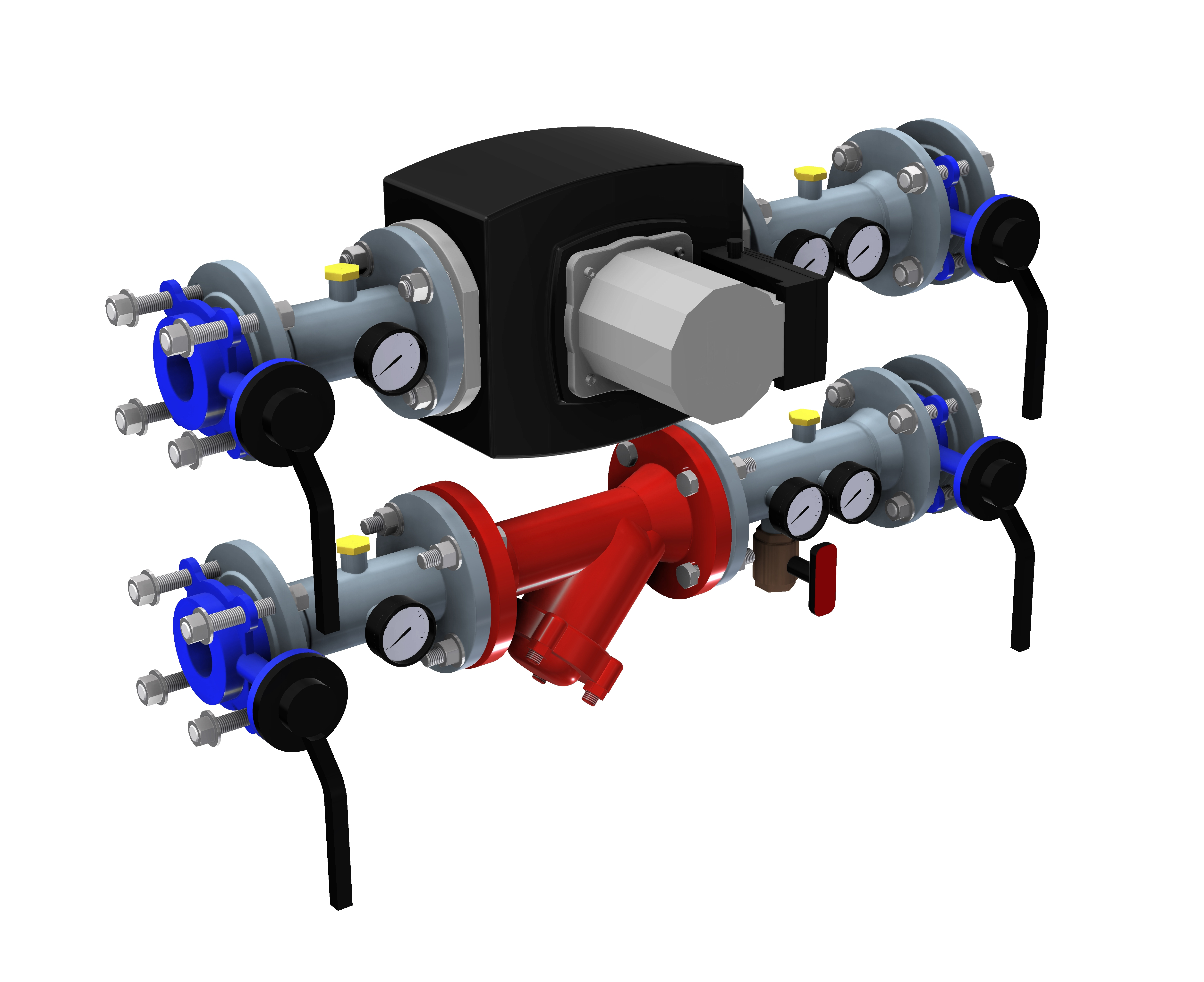 Купить Подключение коллектора Ду 50 с Pumpman GRS 50/12F 3х380 V - Geffen