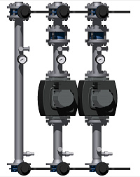 Модуль прямой D 50 2 х с энергоэффективным Pumpman STAR 50/12F 1х220 V