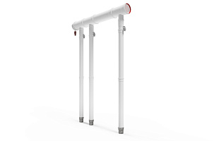 Комплект каскадных дымоходов для 3-х котлов GEFFEN 80 - 145 кВт (Объект)