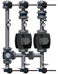 Модуль смесительный D 50 2 х с энергоэффективным Pumpman STAR 50/12F 1х220 V