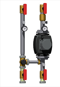 Модуль смесительный D 40 с энергоэффективным Pumpman STAR 40/12F 1x220 V