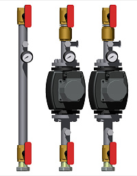 Модуль прямой D 40 2 х с энергоэффективным Pumpman STAR 40/12F 1x220 V